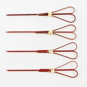 Eco Friendly Bamboo Teppo Sticks Disposable Bamboo Barbecue Skewers for Restaurants