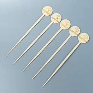 Eco Friendly Bamboo Teppo Sticks Disposable Bamboo Barbecue Skewers for Restaurants