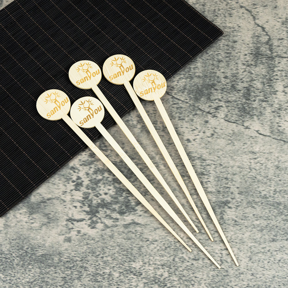 Disposable 140 mm 160 mm Bamboo Stirrer Stick Natural Coffee & Tea Tools Model DZ25-08 - Image 3
