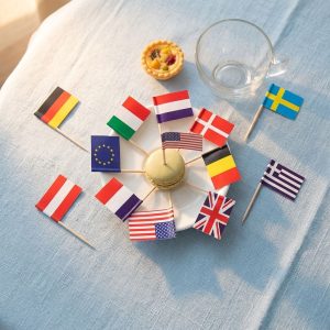 Custom Printed Eco-Friendly Bamboo Disposable Toothpick Flags for Burger Cocktail Food Decoration with Logo