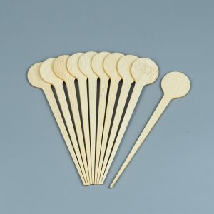 Professional Custom Style Round Head Custom Drink Stirrers Bamboo Cocktail Stirrer Swizzle Stick Cocktail Stirrer Custom