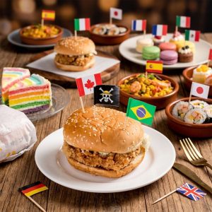 Wholesale Eco-Friendly Disposable Bamboo Toothpick Flags 10000 Pcs for Burger Sandwich Cake Hotels