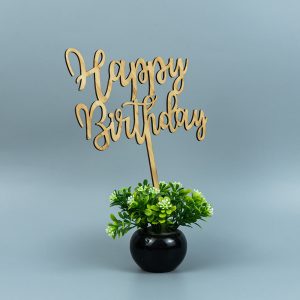 High Quality Factory Supplied Cake Topper Decorating Supplies for Birthday Party Cake Decoration Topper Bamboo Cake Topper