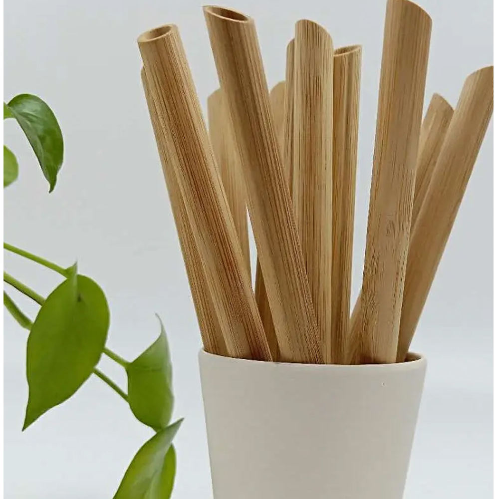 Eco-friendly Wholesale Biodegradable Party Drinking Straw Customized Bamboo Straws