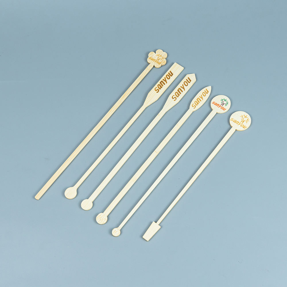 Disposable 140 mm 160 mm Bamboo Stirrer Stick Natural Coffee & Tea Tools Model DZ25-08 - Image 5