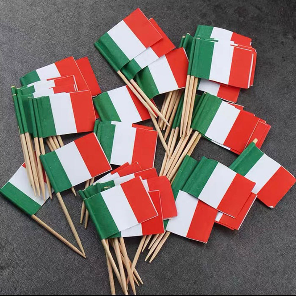 Toothpick Party Decorations Eco-Friendly Disposable Food Flags Printable DIY Paper Bamboo Wood Cocktail Parties Picks - Image 6